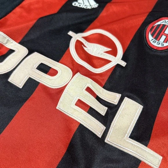 Vintage Mens‎ adidas AC Milan Home football shirt Soccer Jersey 2000 Size XL